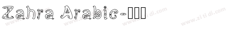 Zahra Arabic字体转换